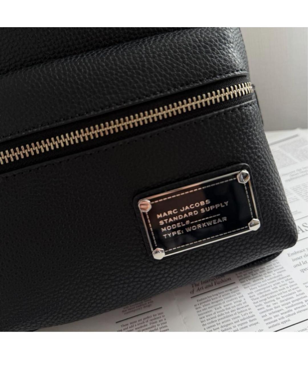 MARC JACOBS Черный кожаный рюкзак, фото 6