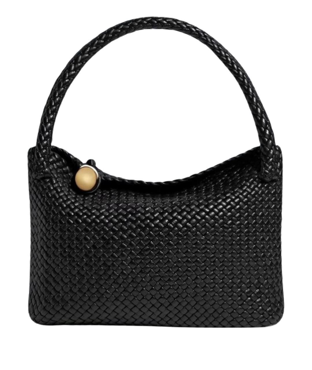 BOTTEGA VENETA Черная кожаная сумка тоут, фото 1