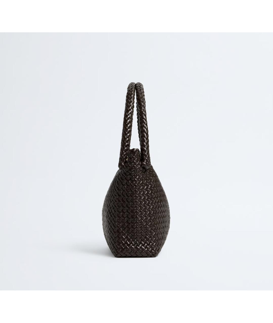 BOTTEGA VENETA Коричневая кожаная сумка тоут, фото 4
