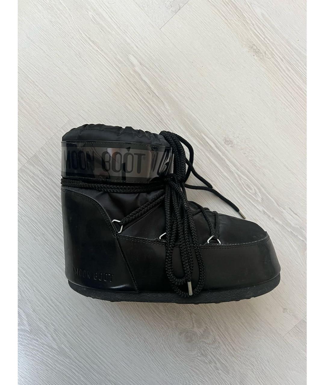 MOON BOOT Черные синтетические ботинки, фото 6