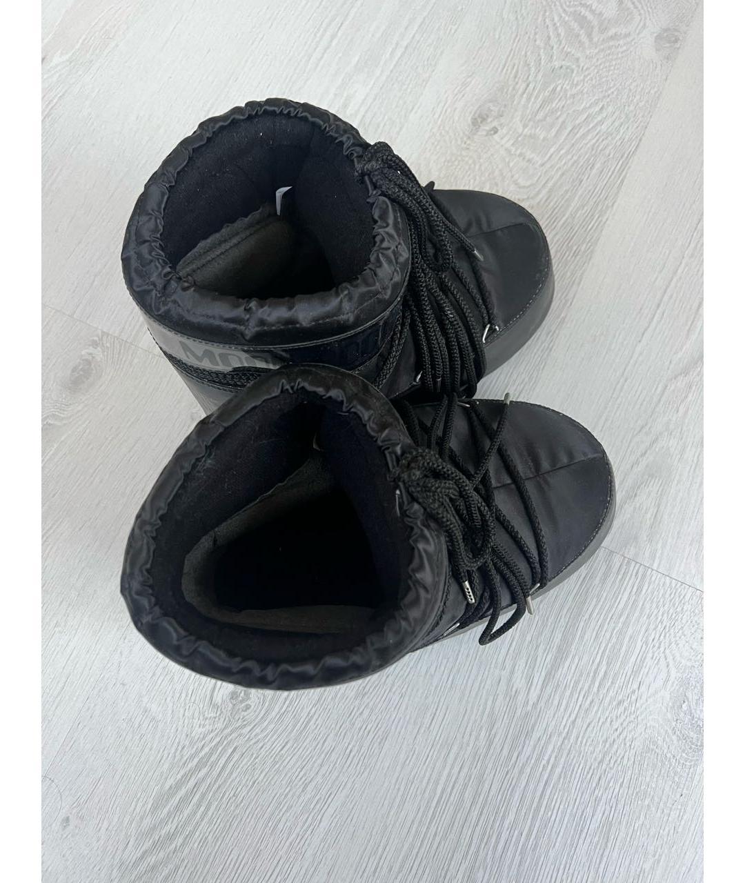 MOON BOOT Черные синтетические ботинки, фото 4