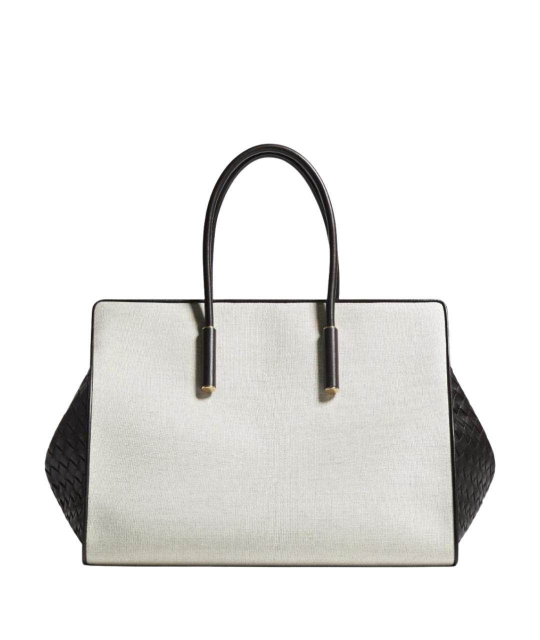 BOTTEGA VENETA Бежевая кожаная сумка тоут, фото 1