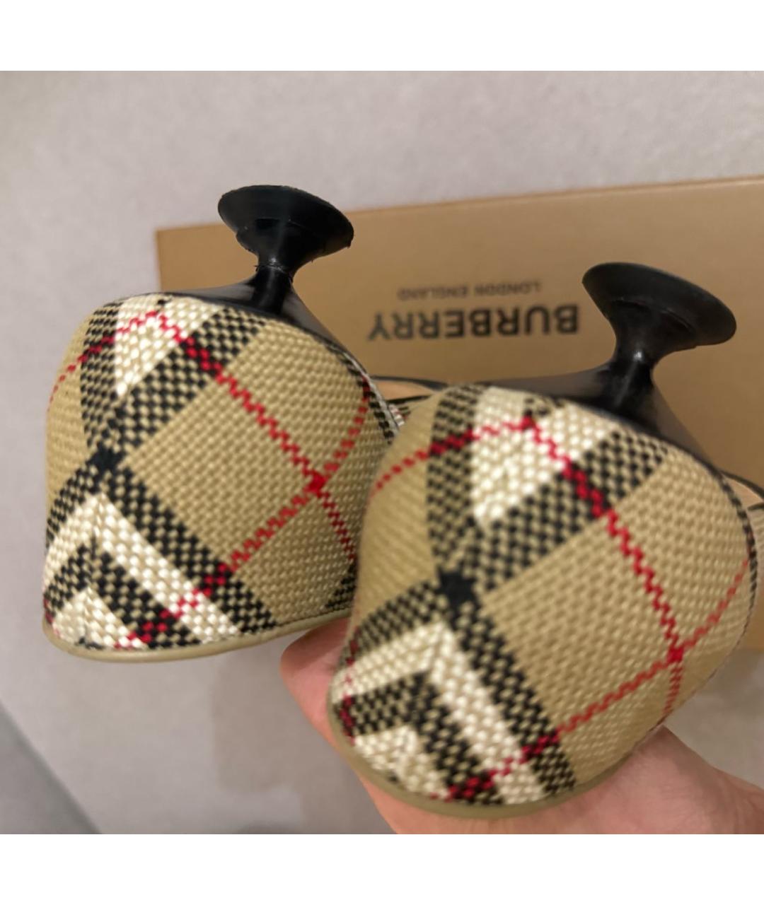 BURBERRY Текстильные туфли, фото 4