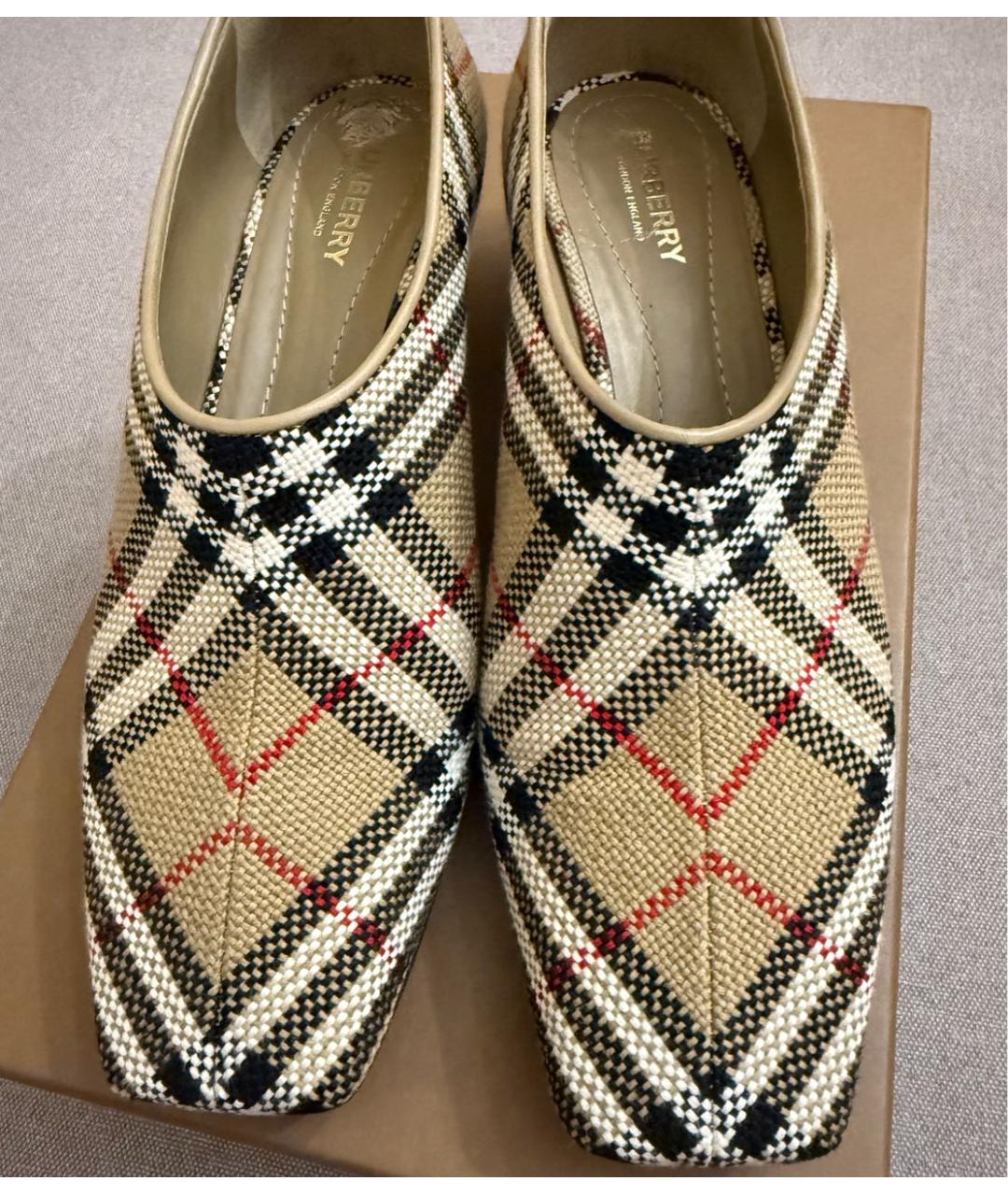 BURBERRY Текстильные туфли, фото 2