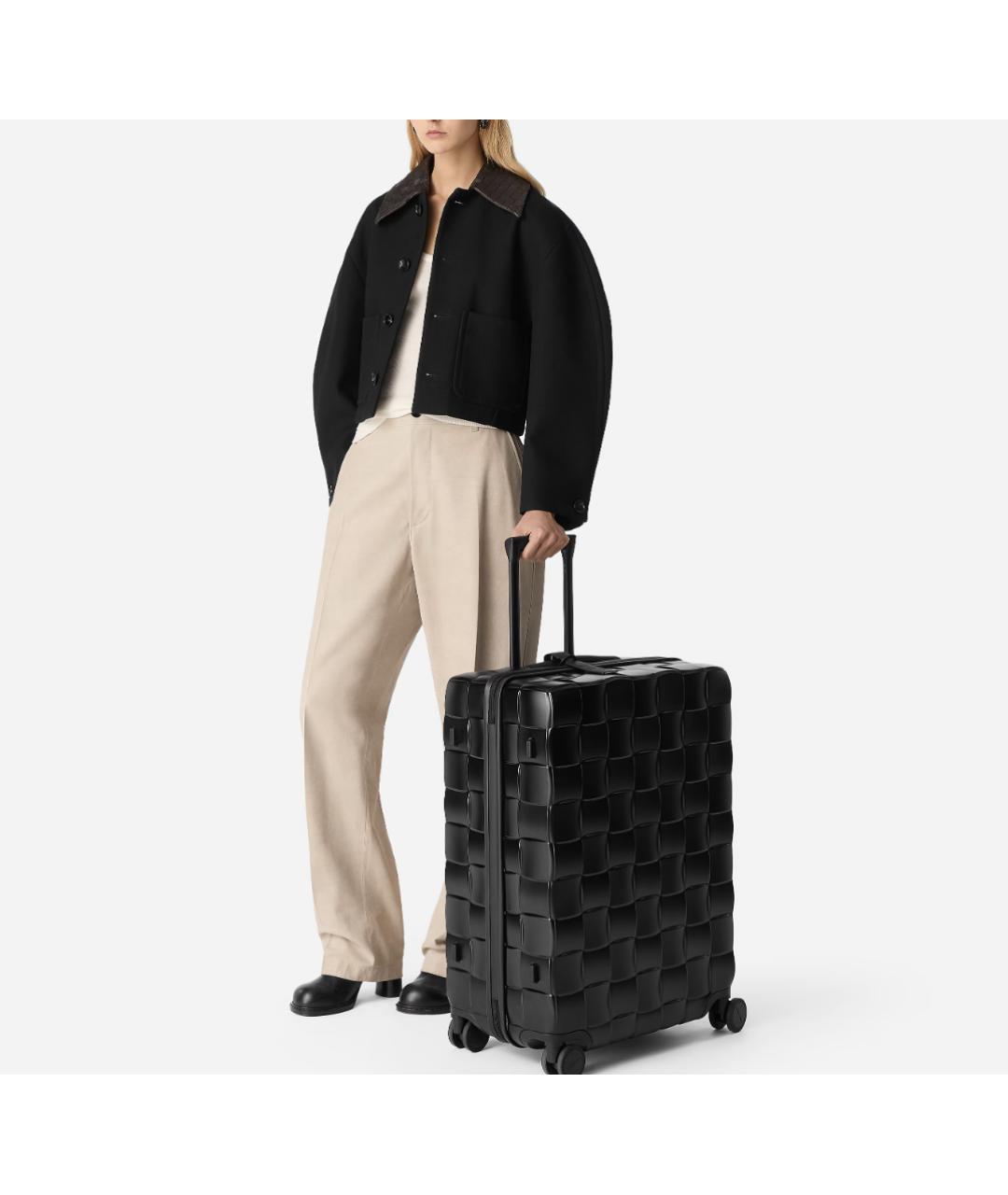 BOTTEGA VENETA Черная дорожная/спортивная сумка, фото 2