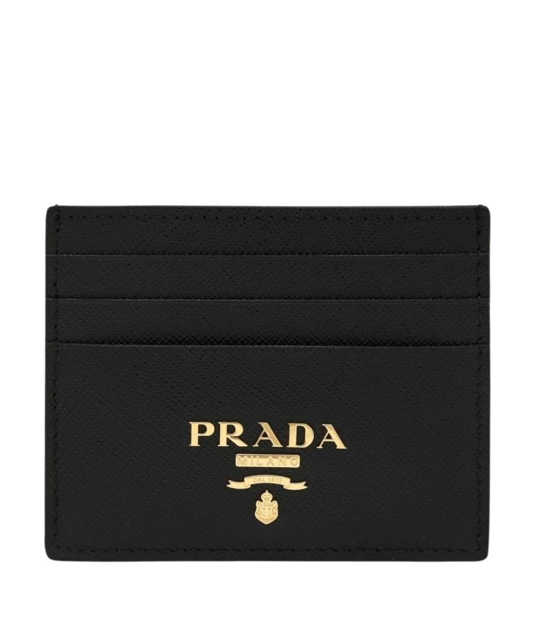 PRADA Черный кожаный кардхолдер, фото 1