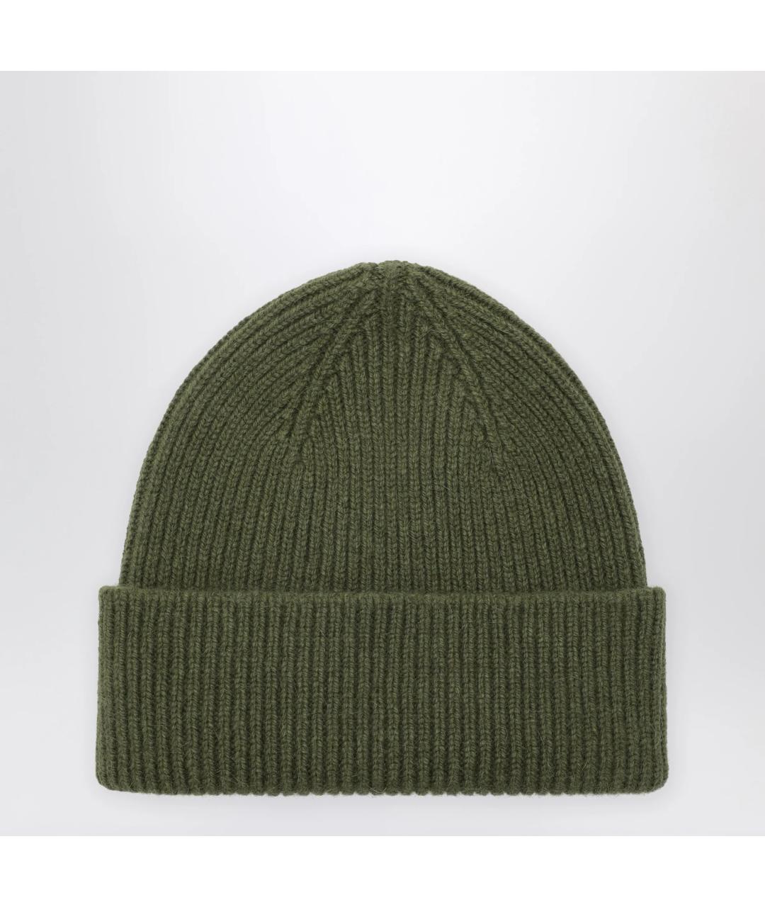 LE BONNET Зеленая шерстяная шапка, фото 3