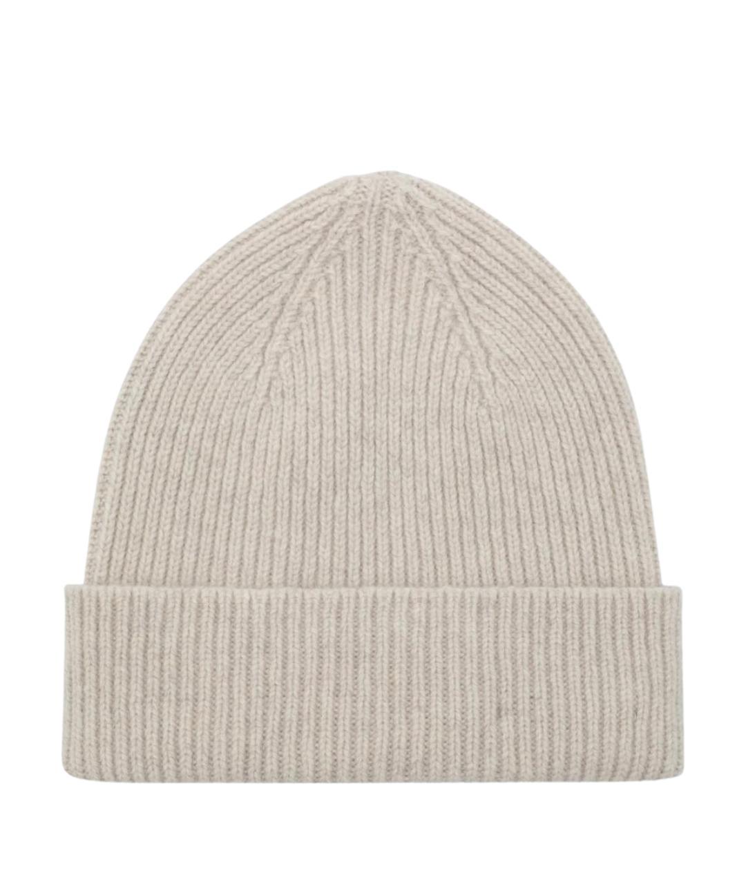 LE BONNET Белая шерстяная шапка, фото 1