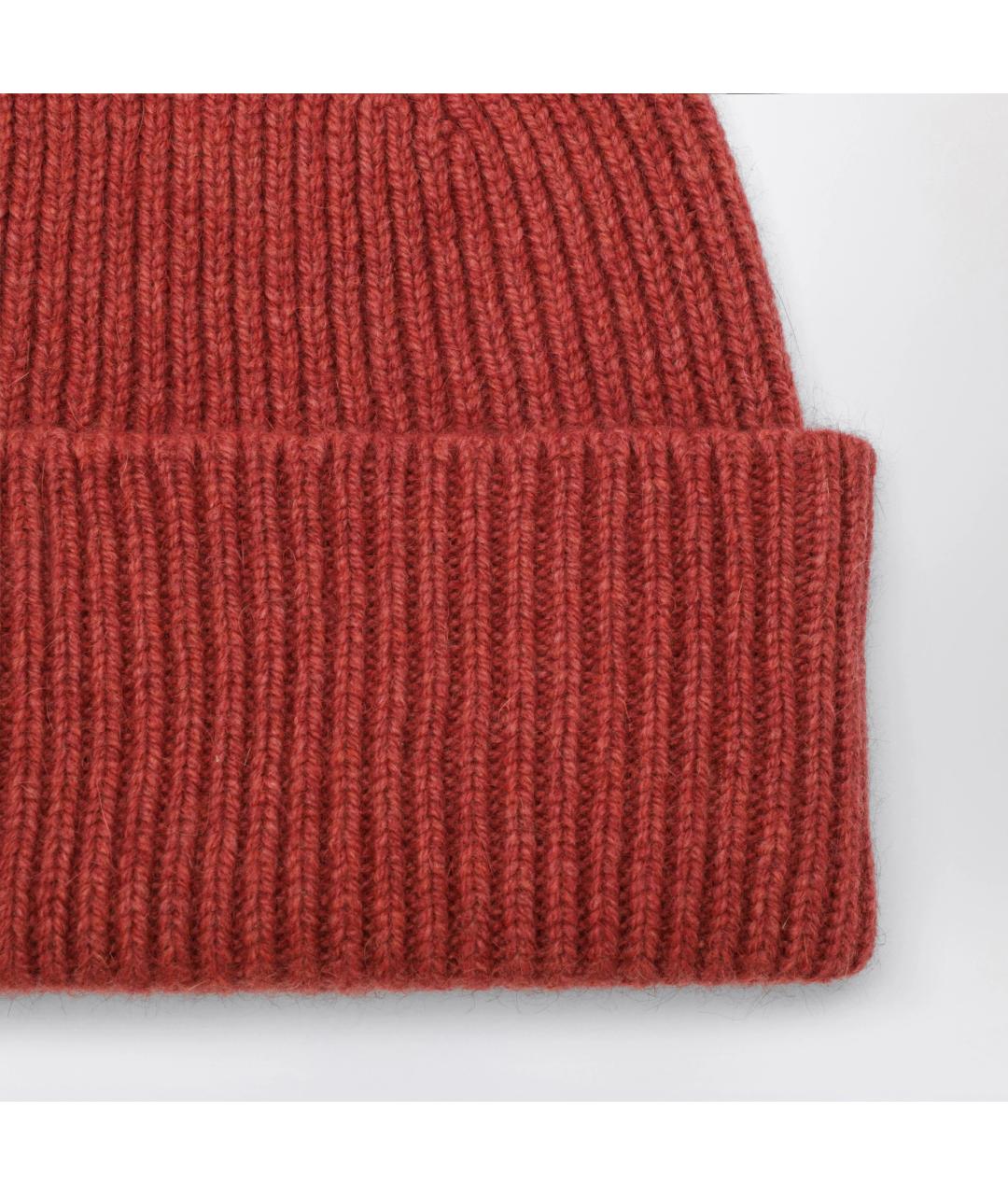 LE BONNET Красная шерстяная шапка, фото 2