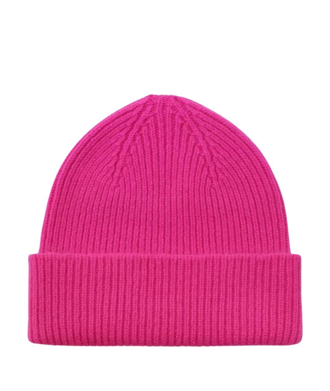 LE BONNET Розовая шерстяная шапка, фото 1