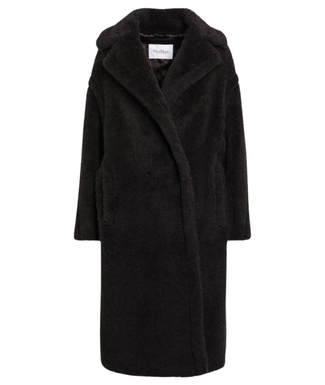 MAX MARA Коричневое шерстяное пальто, фото 1
