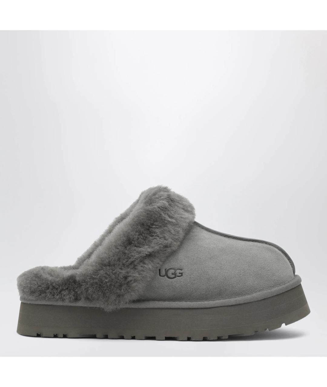 UGG Серые замшевые сабо, фото 3