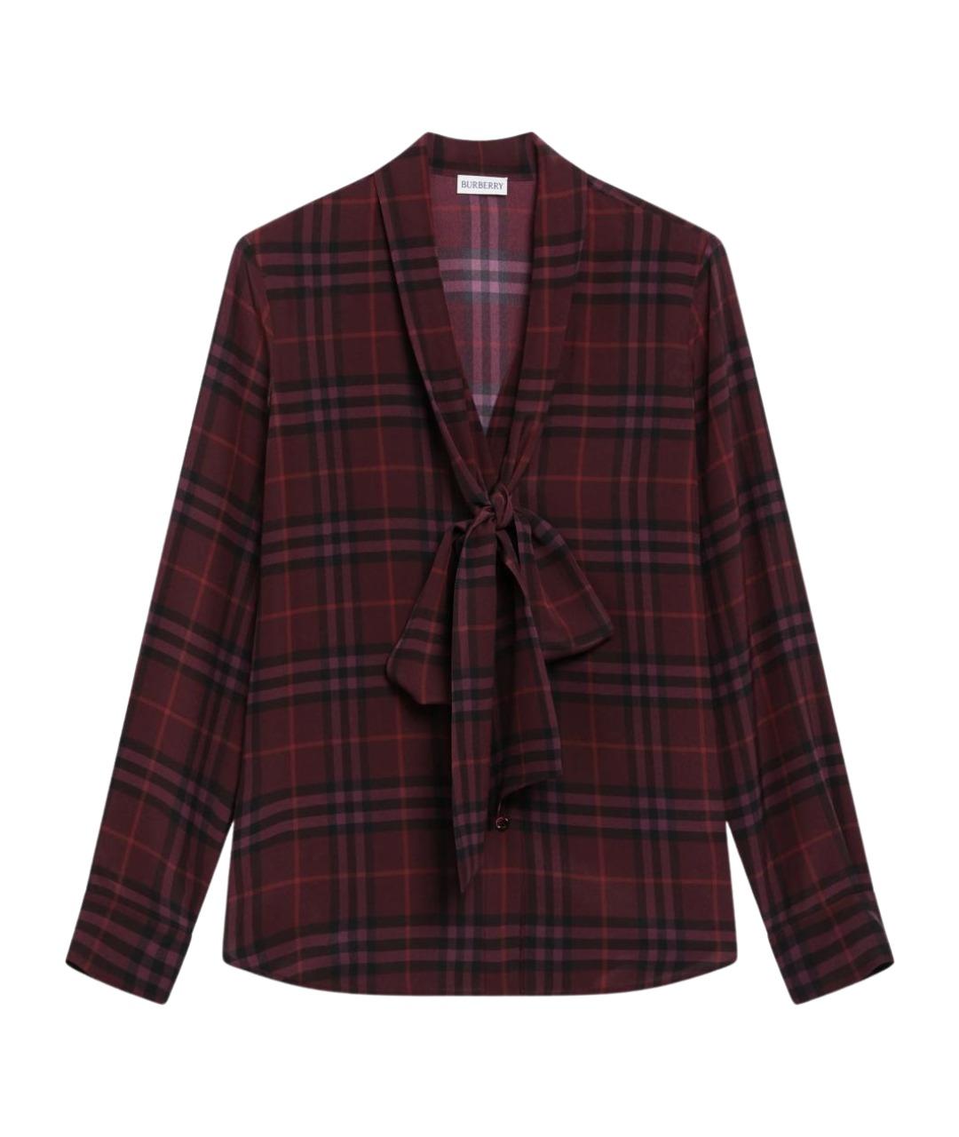 BURBERRY Мульти шелковая блузы, фото 1