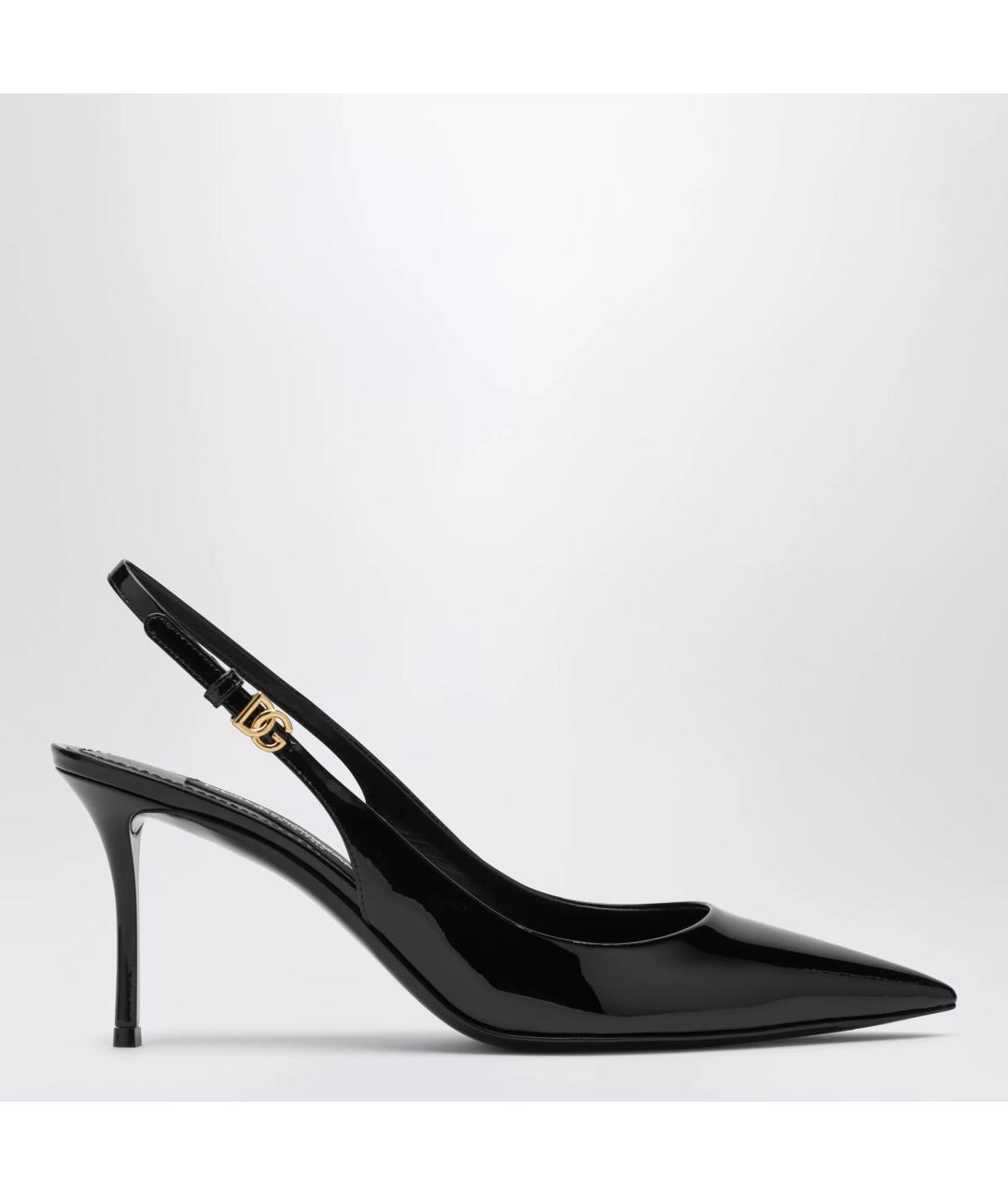 DOLCE&GABBANA Черные туфли из лакированной кожи, фото 3