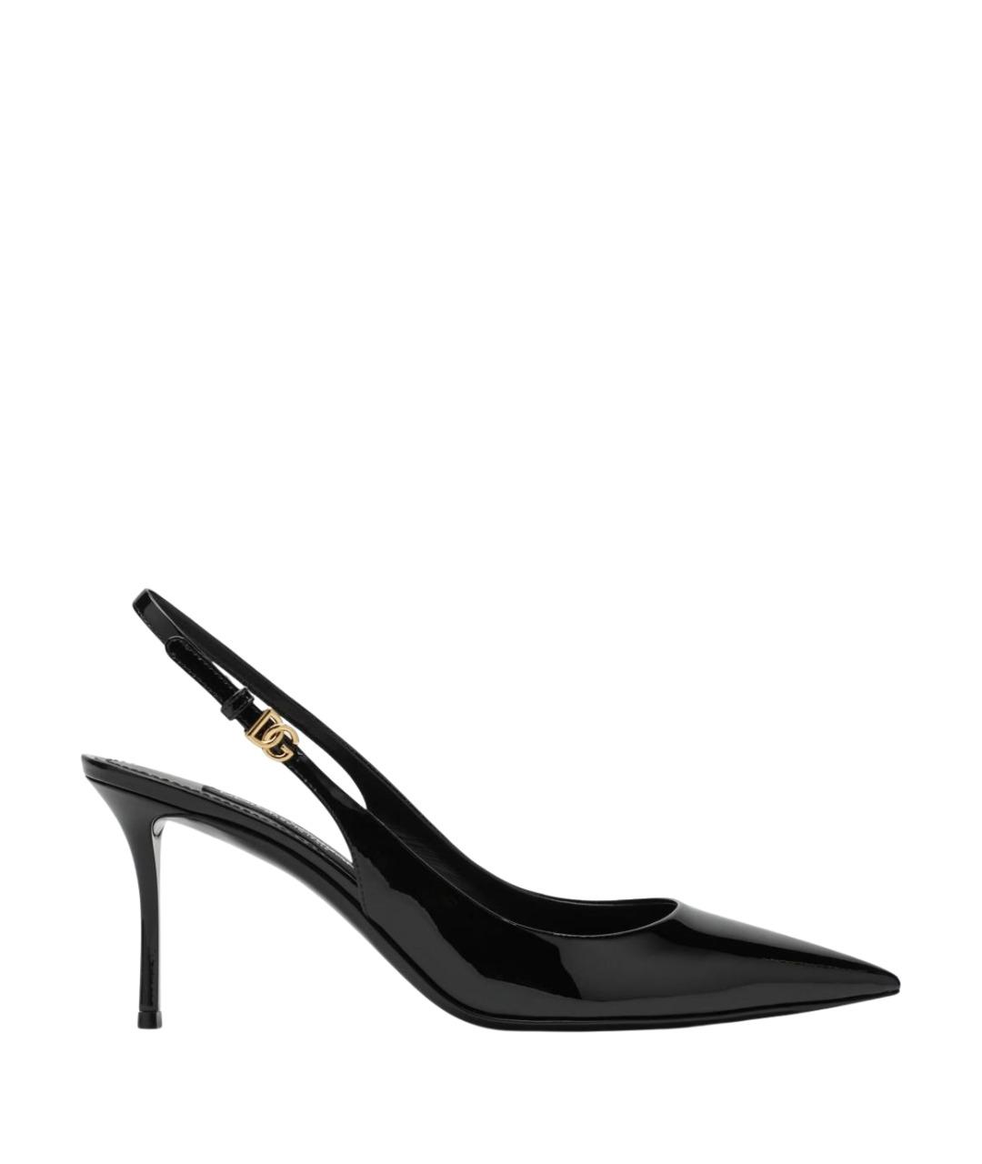 DOLCE&GABBANA Черные туфли из лакированной кожи, фото 1