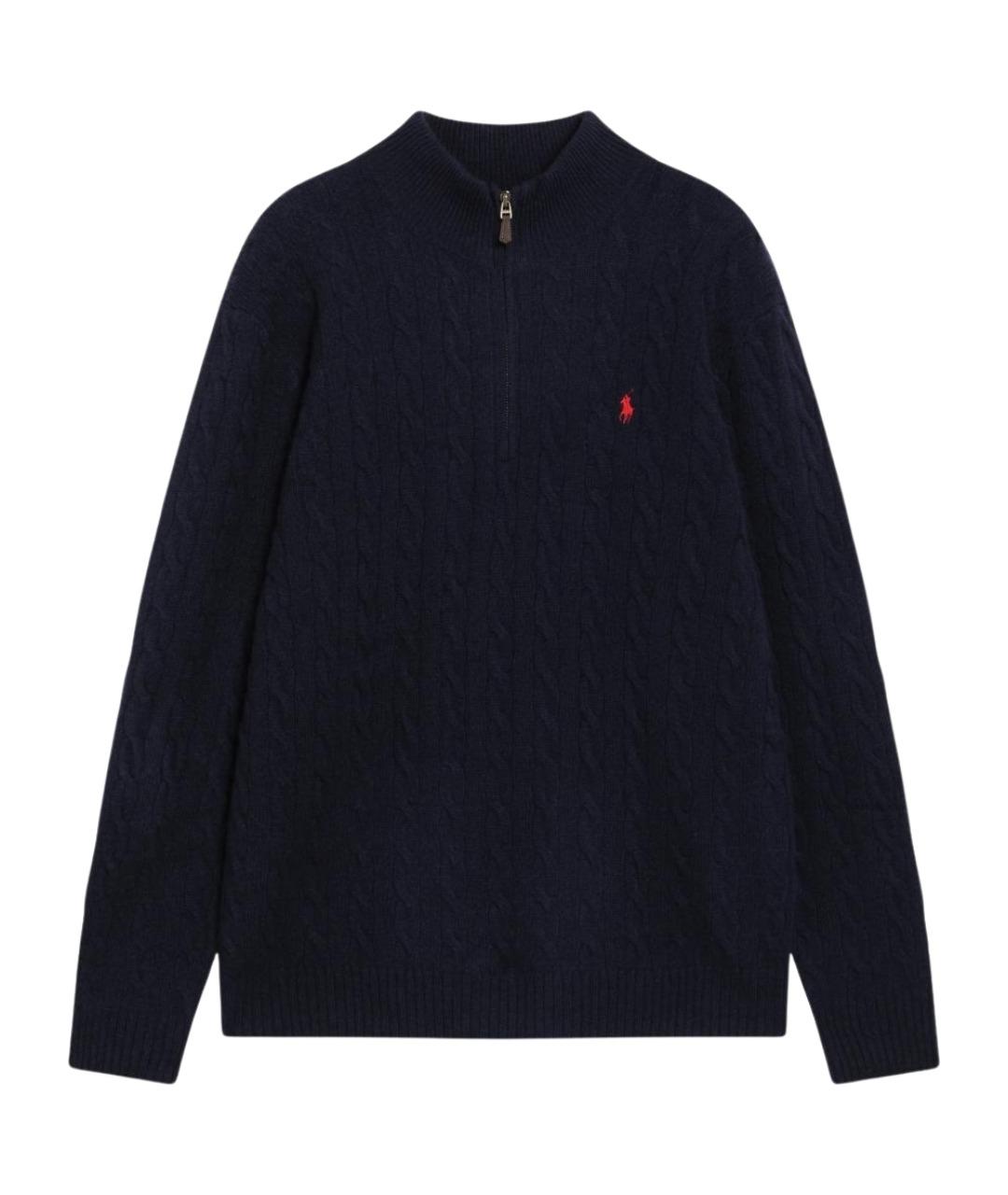 POLO RALPH LAUREN Синий шерстяной джемпер / свитер, фото 1