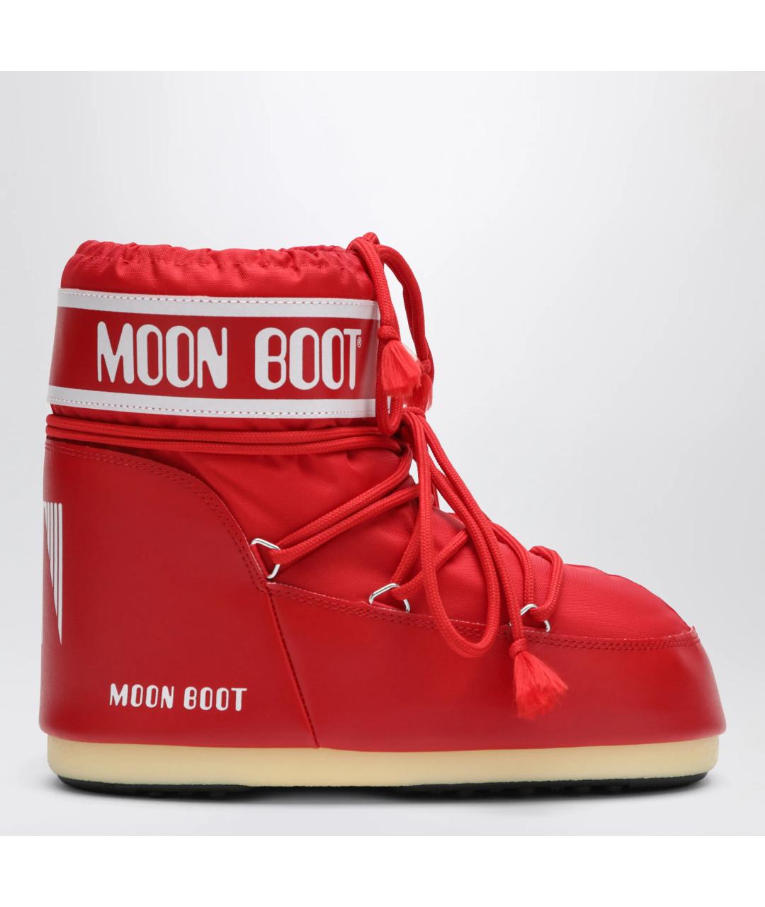 MOON BOOT Красные синтетические сапоги, фото 3