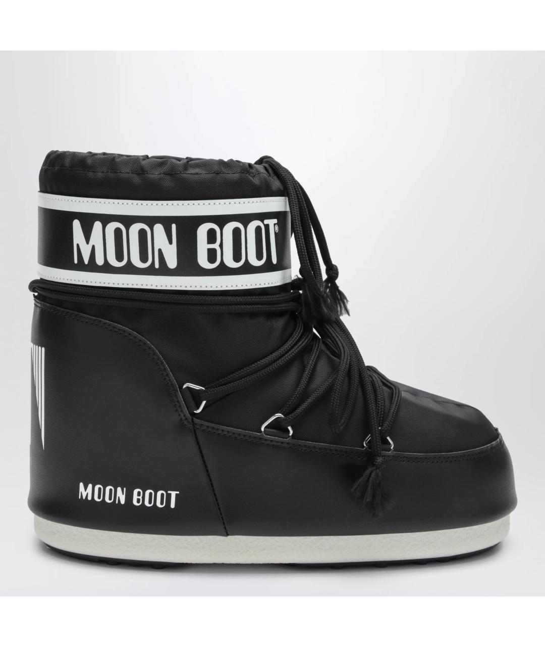 MOON BOOT Черные синтетические сапоги, фото 3