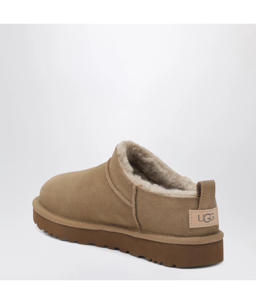 UGG Бежевые замшевые низкие ботинки, фото 2