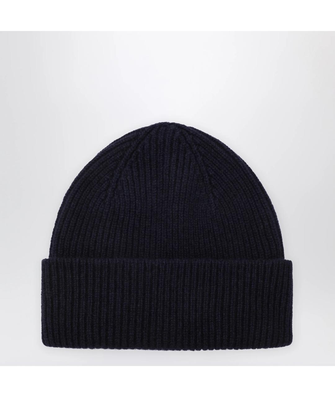 LE BONNET Темно-синяя шерстяная шапка, фото 3
