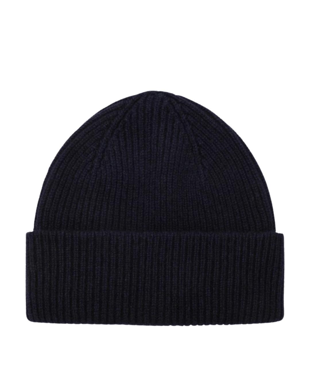 LE BONNET Темно-синяя шерстяная шапка, фото 1