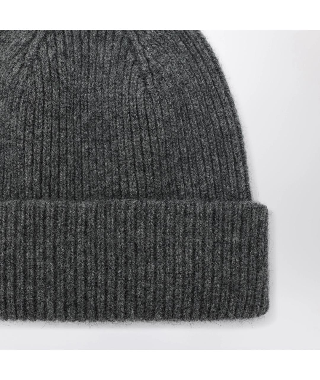 LE BONNET Серая шерстяная шапка, фото 2