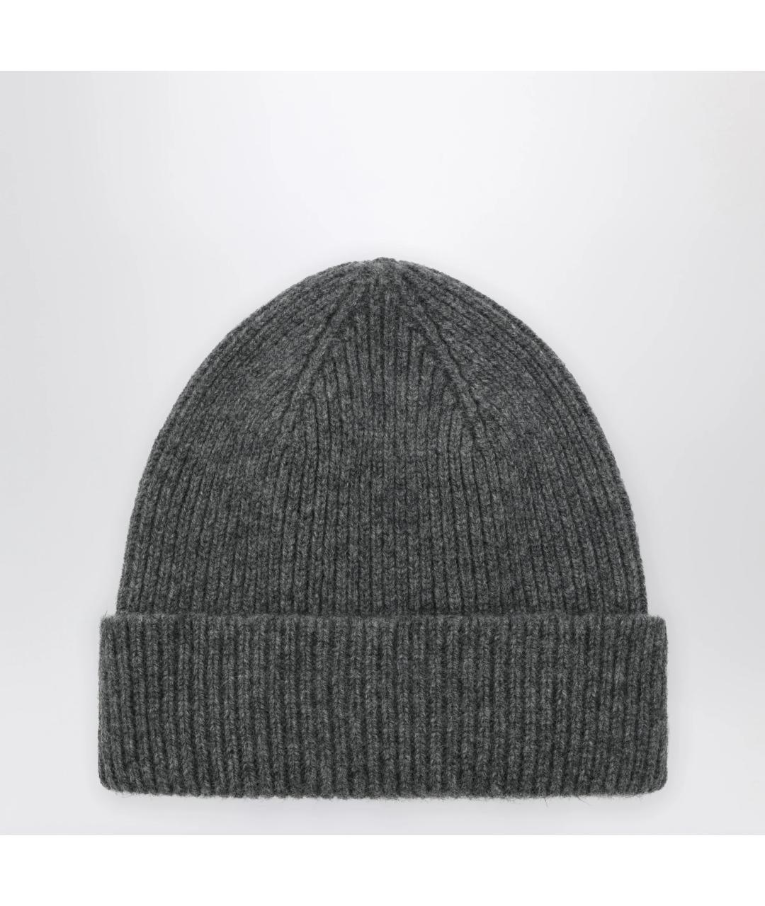 LE BONNET Серая шерстяная шапка, фото 3