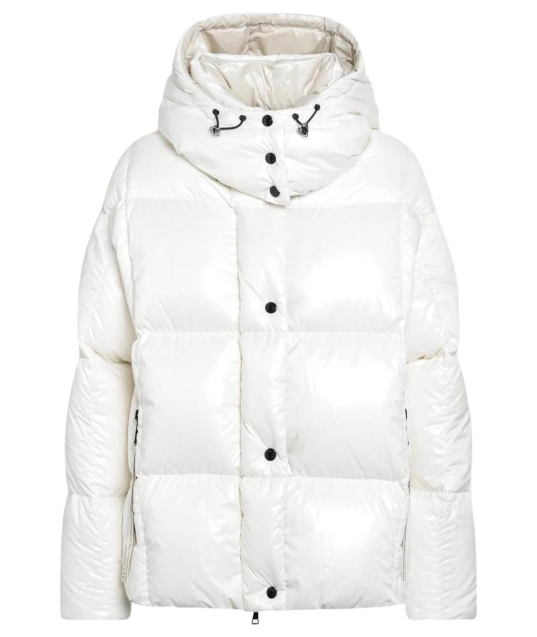 MONCLER Белый нейлоновый пуховик, фото 1