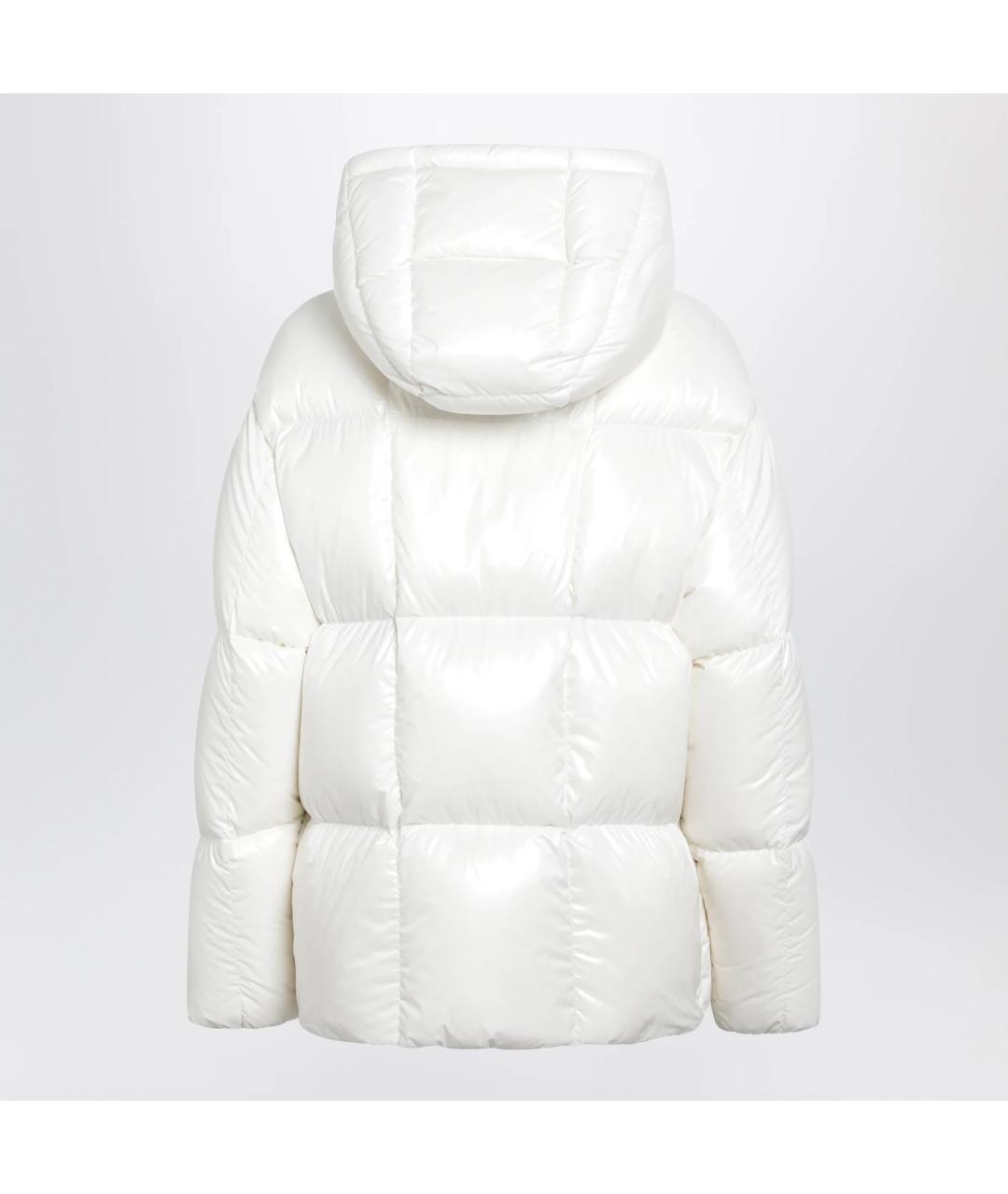 MONCLER Белый нейлоновый пуховик, фото 2