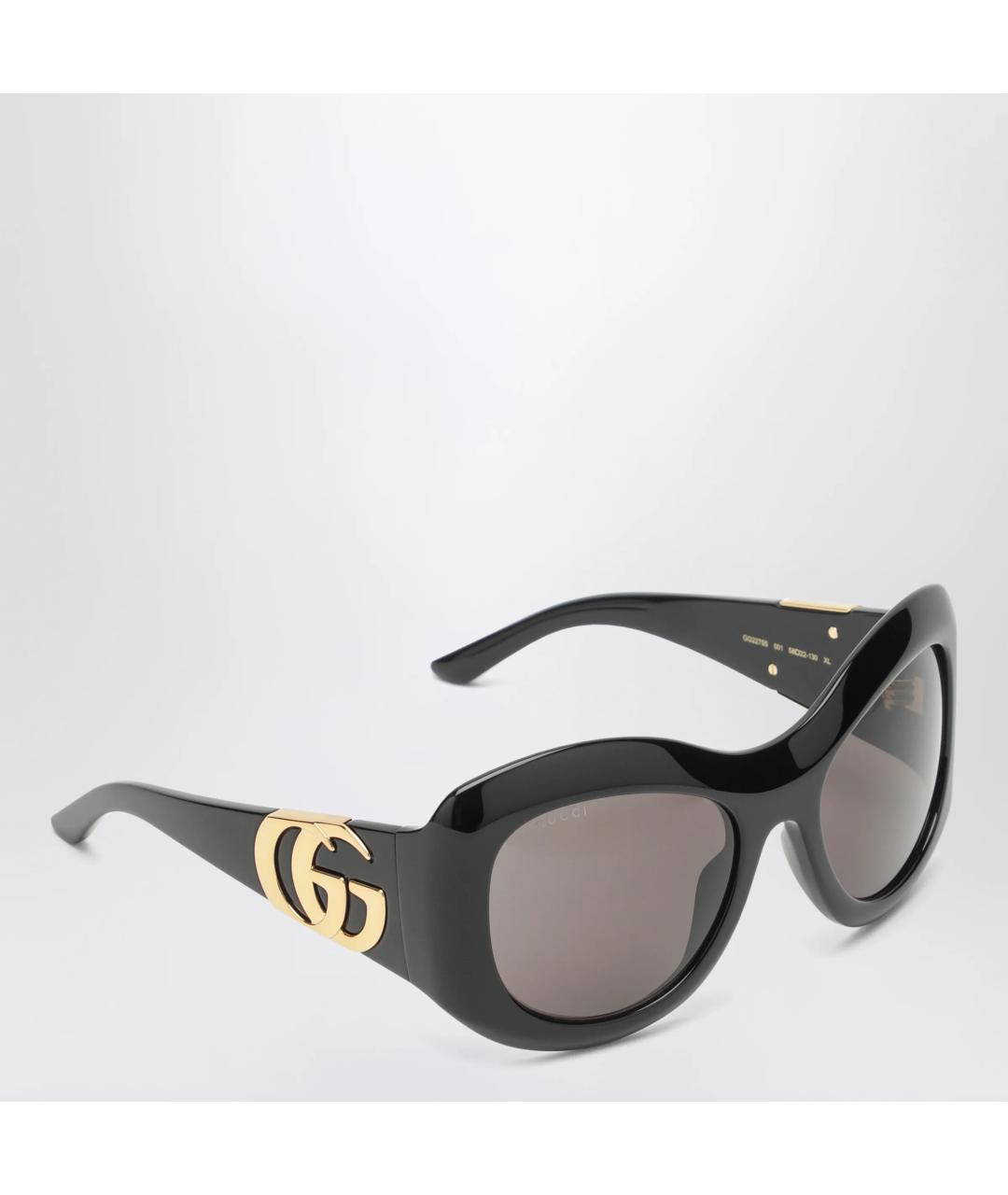 GUCCI Черные пластиковые солнцезащитные очки, фото 2