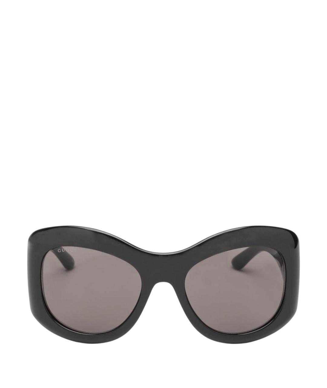 GUCCI Черные пластиковые солнцезащитные очки, фото 1
