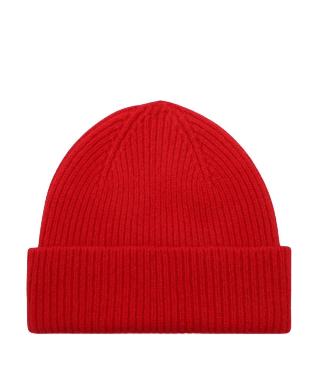 LE BONNET Красная шерстяная шапка, фото 1