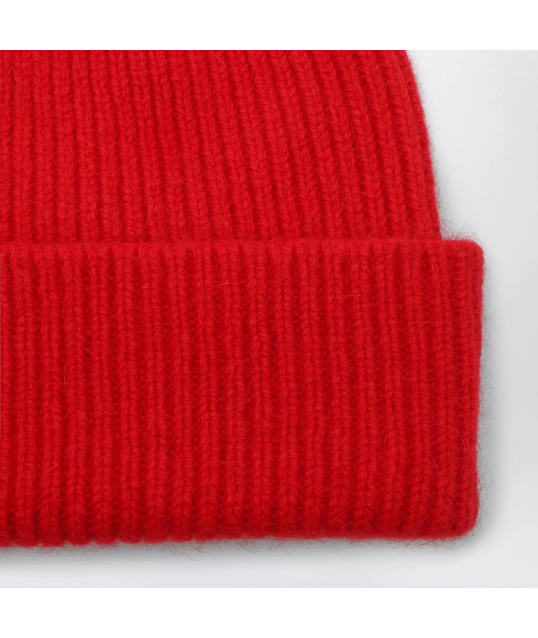 LE BONNET Красная шерстяная шапка, фото 2