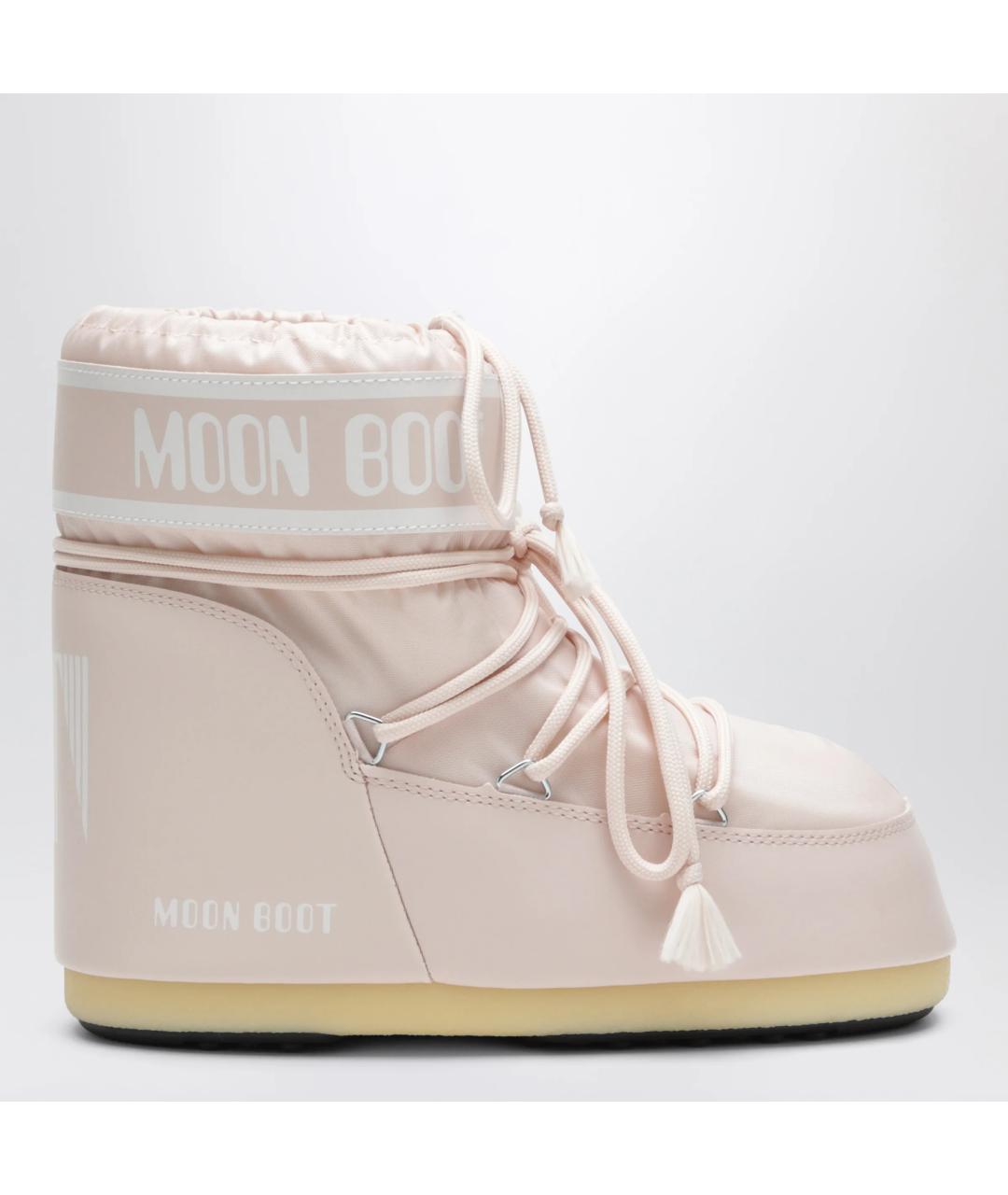 MOON BOOT Розовые синтетические сапоги, фото 3