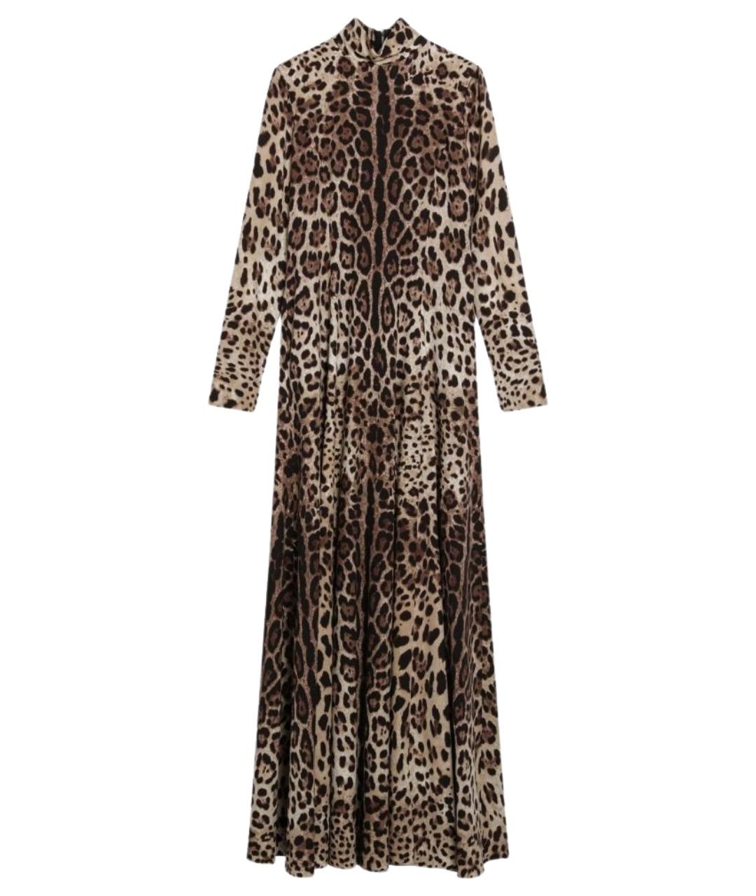 DOLCE&GABBANA Мульти шелковое платье, фото 1