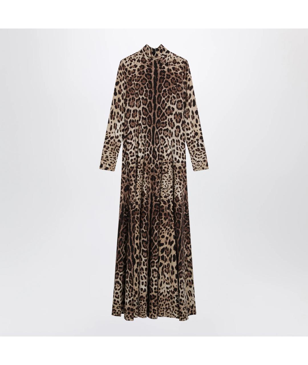 DOLCE&GABBANA Мульти шелковое платье, фото 3