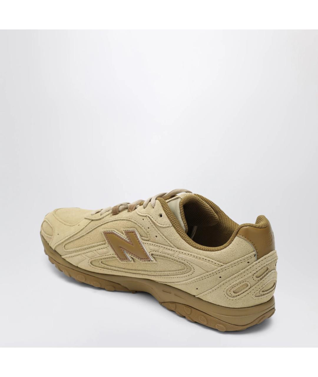 NEW BALANCE Бежевые замшевые низкие кроссовки / кеды, фото 2