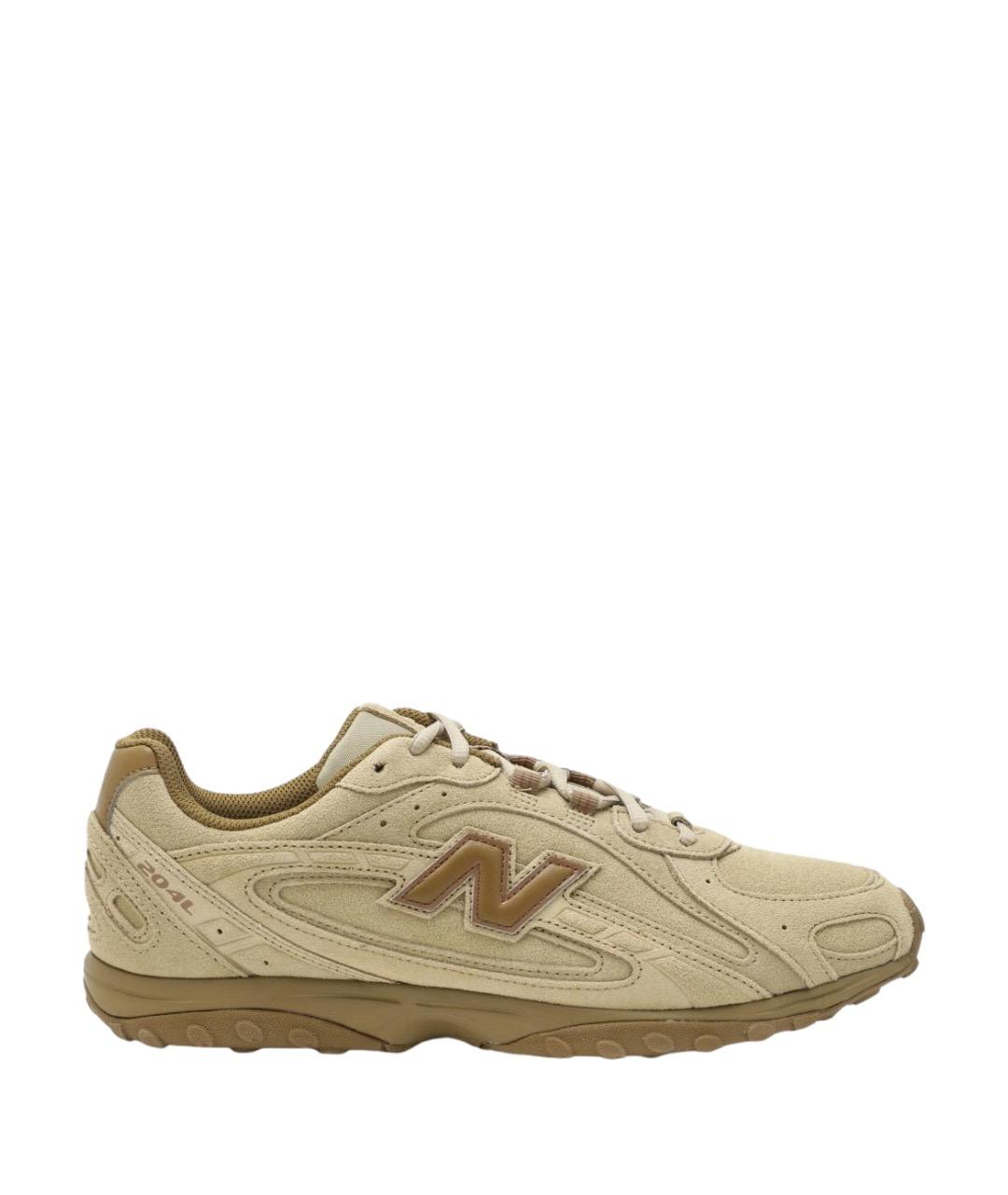 NEW BALANCE Бежевые замшевые низкие кроссовки / кеды, фото 1