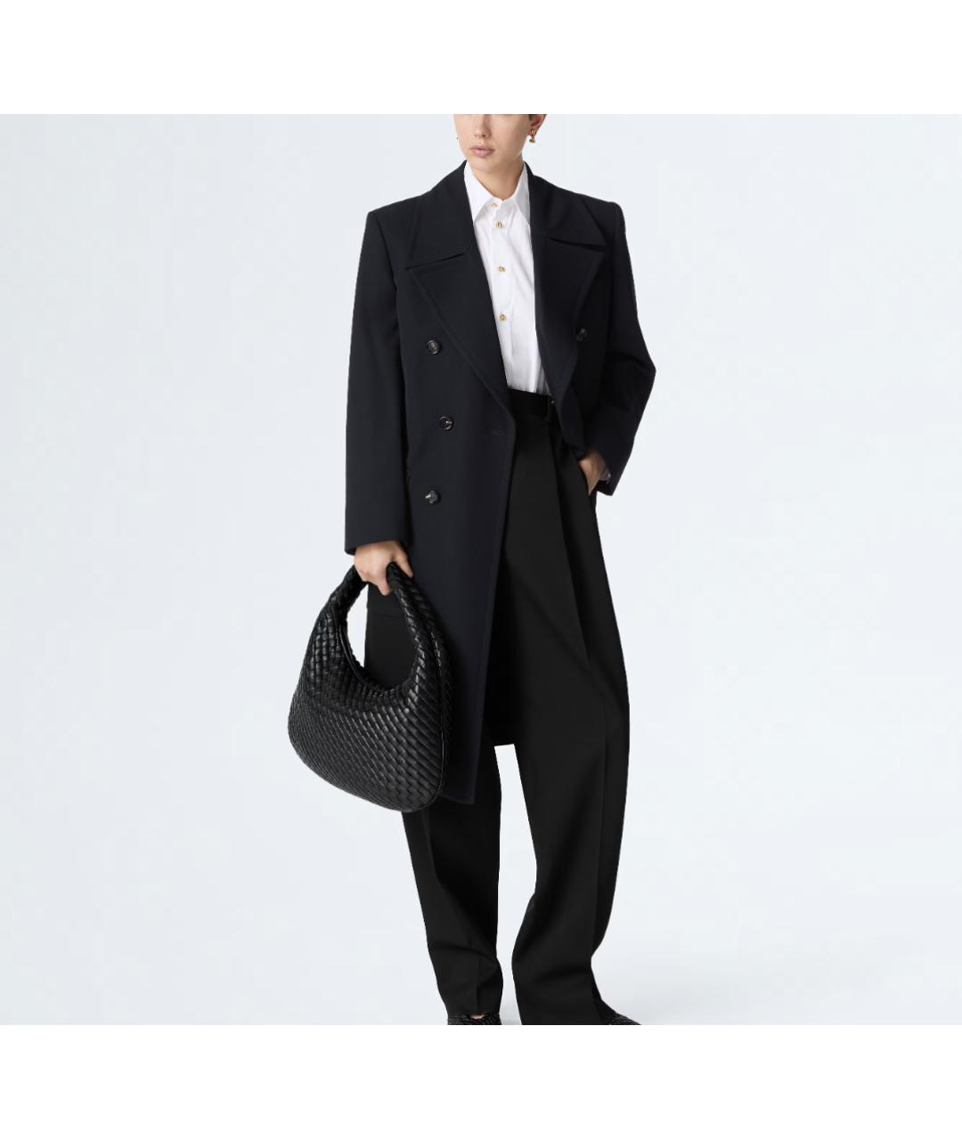 BOTTEGA VENETA Черная кожаная сумка тоут, фото 2