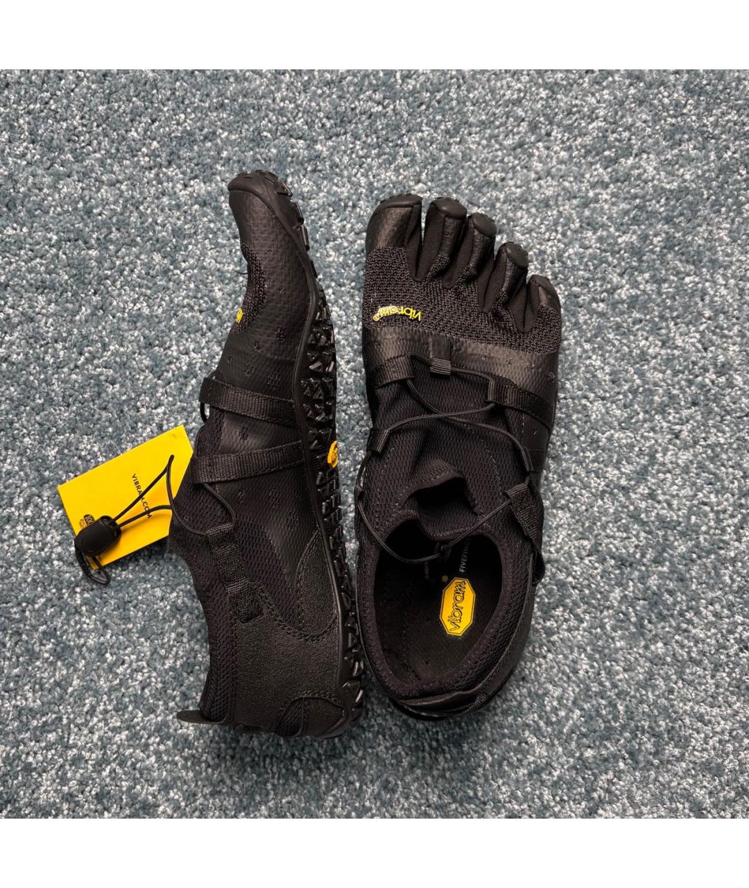 VIBRAM Черные низкие кроссовки / кеды, фото 4
