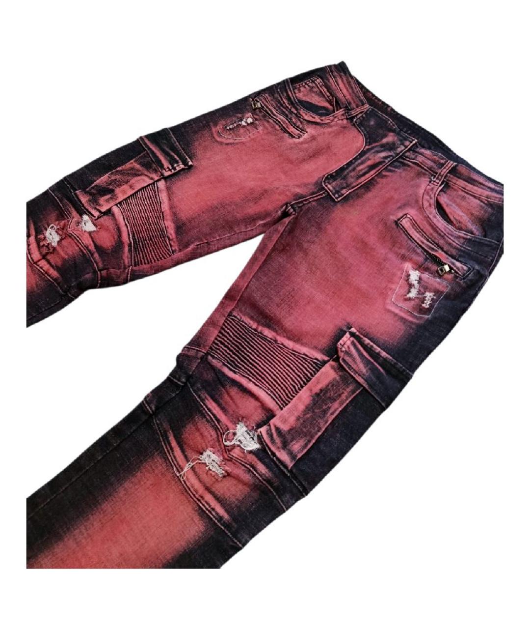 BALMAIN Мульти хлопко-эластановые джинсы скинни, фото 5