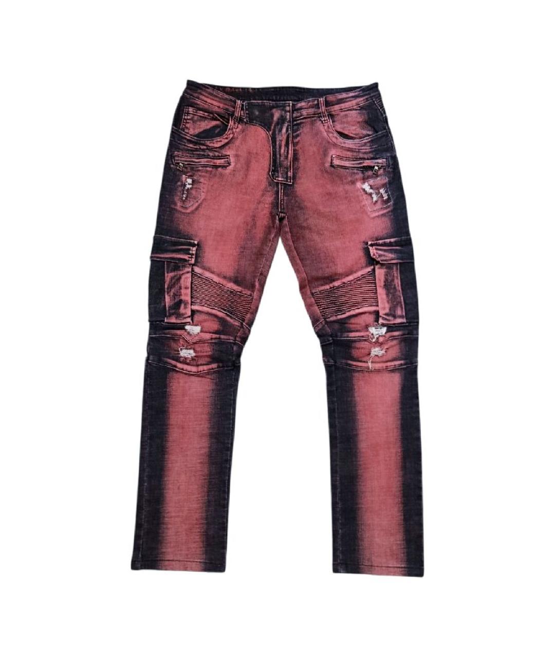 BALMAIN Мульти хлопко-эластановые джинсы скинни, фото 9