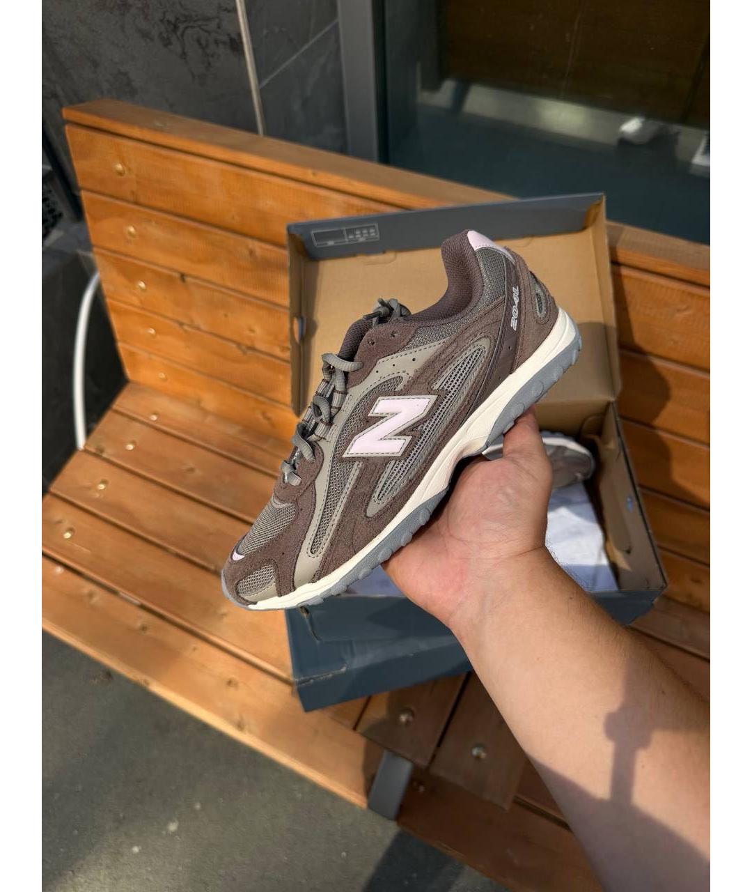 NEW BALANCE Коричневые замшевые кроссовки, фото 2