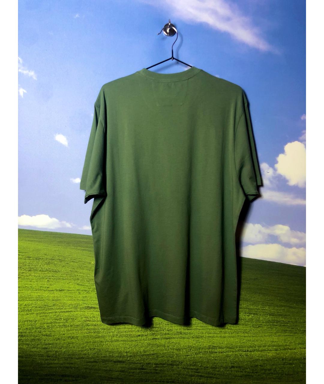 CP COMPANY Зеленая хлопковая футболка, фото 3