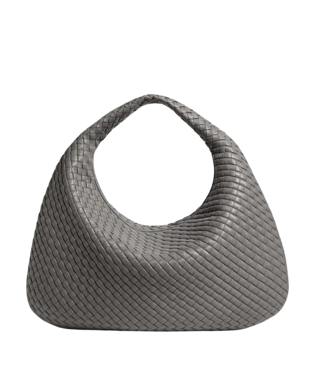 BOTTEGA VENETA Серая кожаная сумка тоут, фото 1