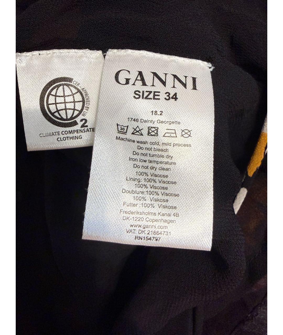 GANNI Мульти вискозная блузы, фото 4