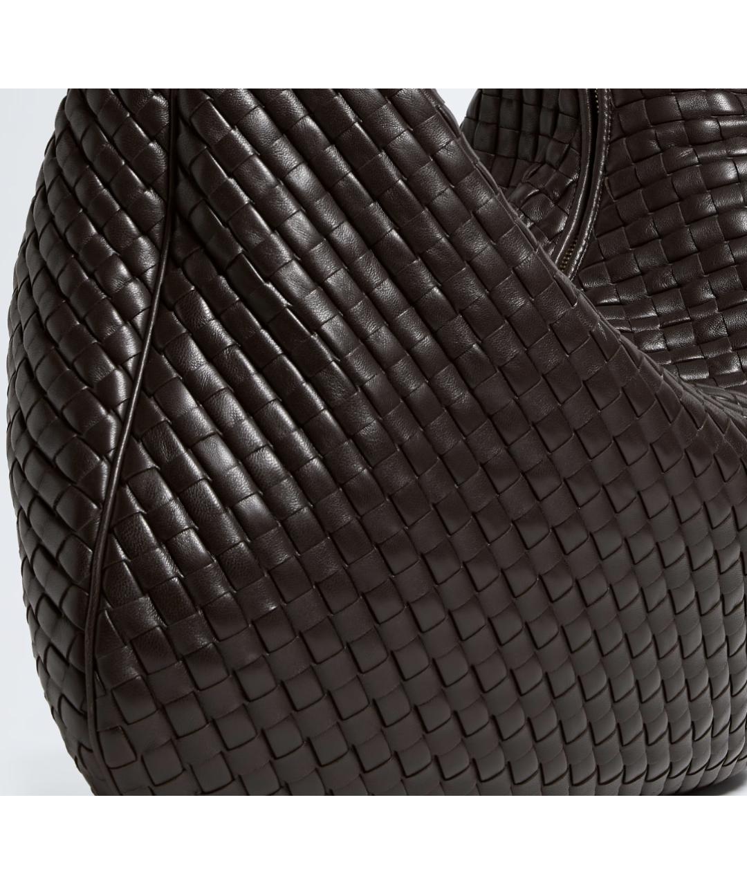 BOTTEGA VENETA Коричневая кожаная сумка тоут, фото 6