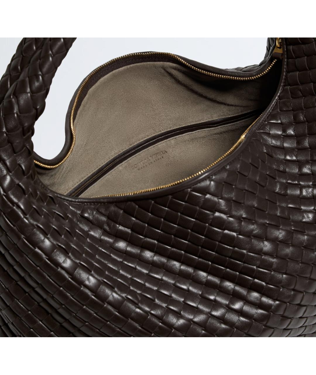 BOTTEGA VENETA Коричневая кожаная сумка тоут, фото 3