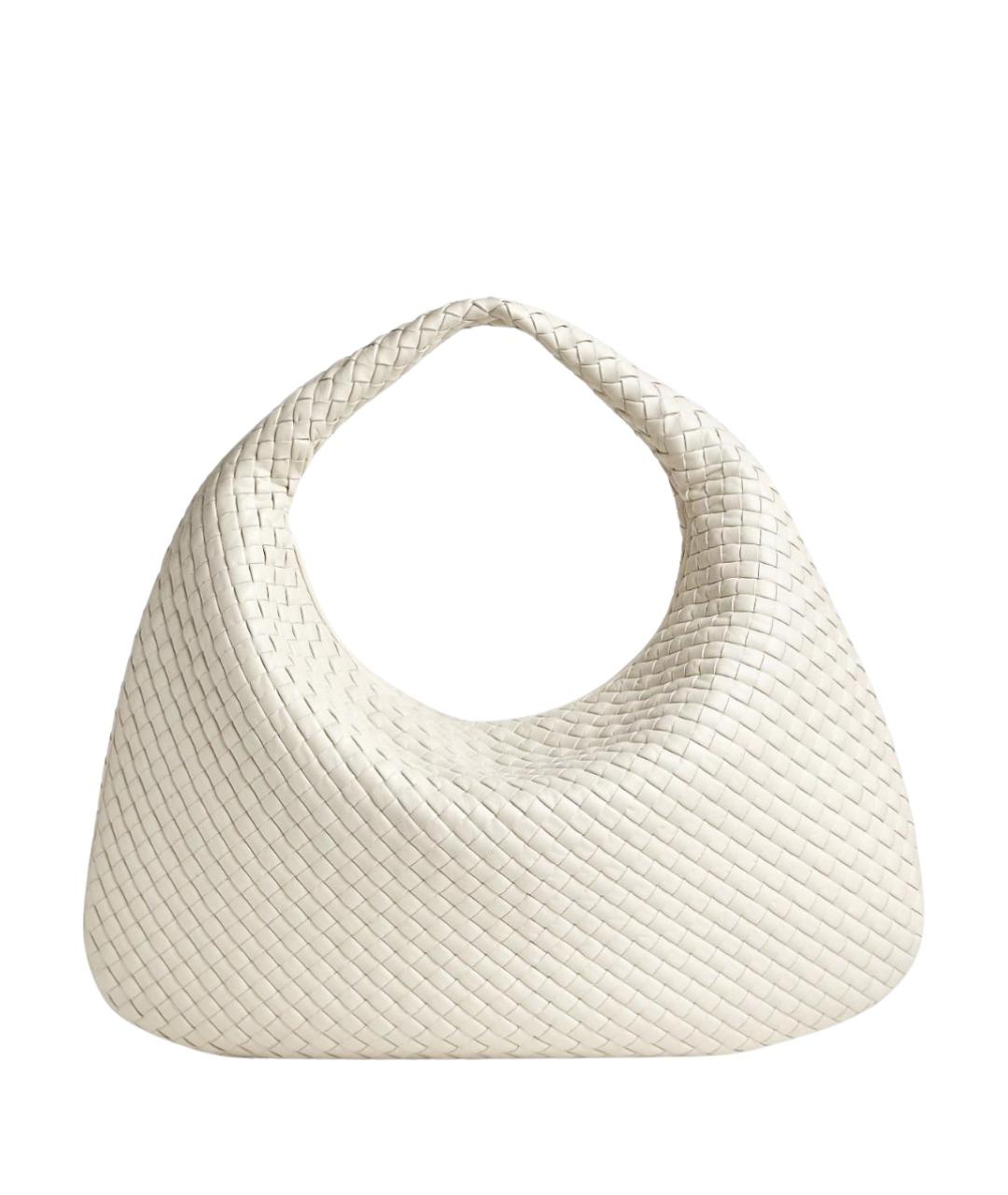 BOTTEGA VENETA Белая кожаная сумка тоут, фото 1