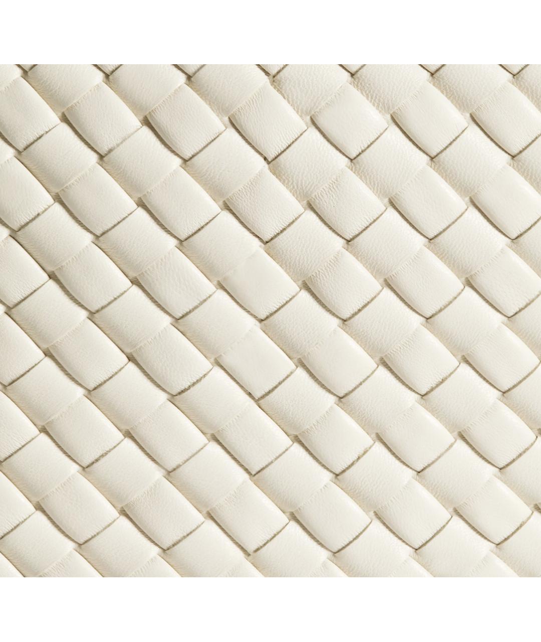 BOTTEGA VENETA Белая кожаная сумка тоут, фото 7